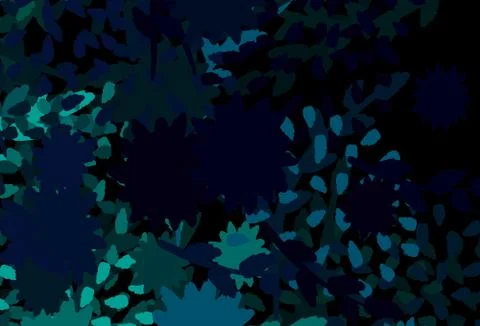 Dark Blue, Yellow vector pattern with random forms. Illustrazione stock