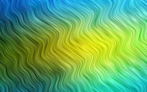 Dark Blue, Yellow vector pattern with liquid shapes. Stock Illustration