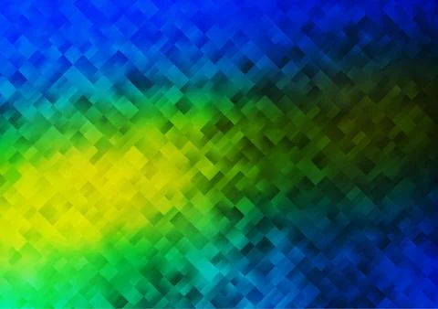 Dark Blue, Yellow vector pattern in square style. Illustrazione stock