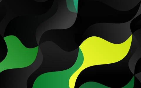 Dark Blue, Yellow vector pattern with liquid shapes. Stockillustratie