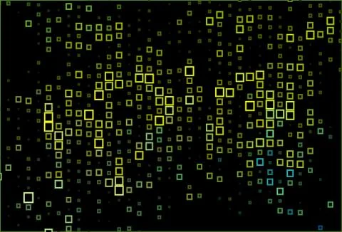 Dark Blue, Yellow vector pattern in square style. Stock Illustration