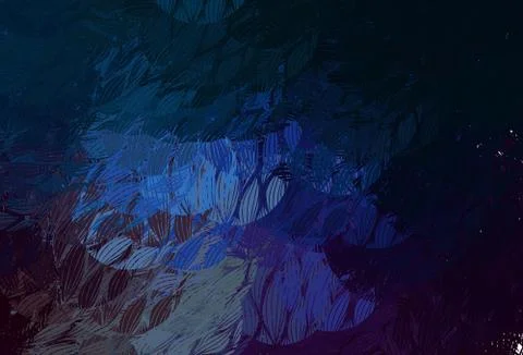 Dark Blue, Yellow vector pattern with random forms. Stock Illustration