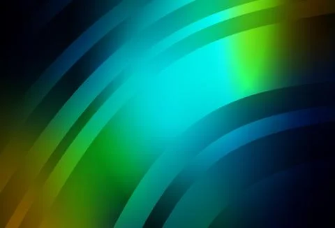 Dark Blue, Yellow vector pattern with bent lines. Illustrazione stock