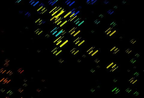 Dark Blue, Yellow vector pattern with narrow lines. Stock Illustration