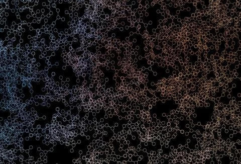 Dark Blue, Yellow vector pattern with artificial intelligence network. Stockillustratie