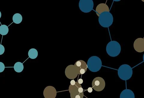 Dark Blue, Yellow vector pattern with artificial intelligence network. Stock Illustration