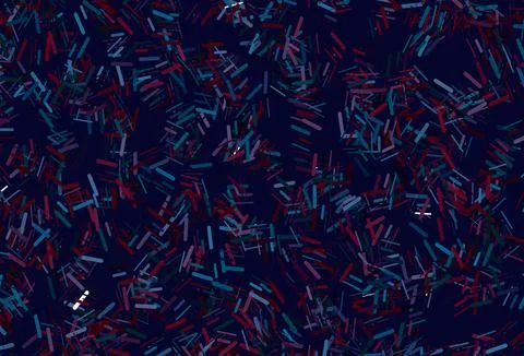 Dark blue, yellow vector pattern with narrow lines. Illustrazione stock