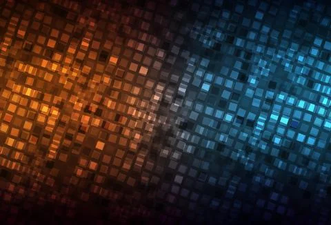 Dark Blue, Yellow vector pattern in square style. 스톡 일러스트