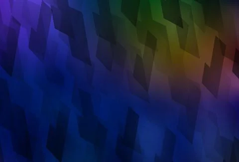 Dark Blue, Yellow vector pattern in square style. Illustrazione stock