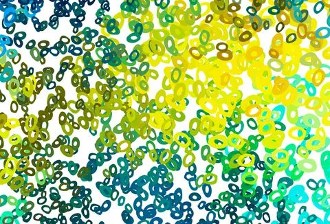 Dark Blue, Yellow vector pattern with spheres. Stock Illustration