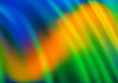 Dark Blue, Yellow vector pattern with lava shapes. Stock Illustration