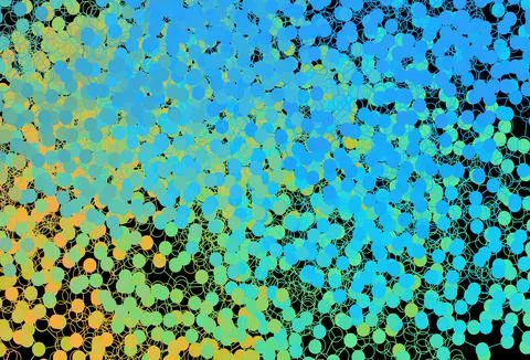 Dark Blue, Yellow vector pattern with spheres. イラスト素材