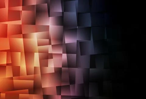 Dark Blue, Yellow vector pattern in square style. Illustrazione stock