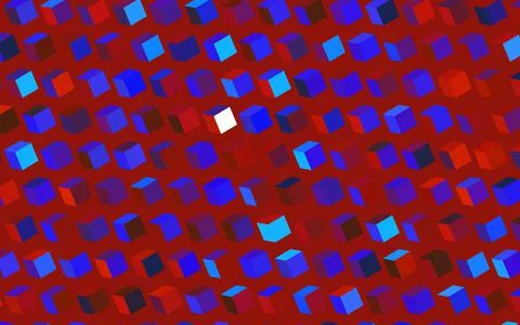 Dark Blue, Yellow vector pattern in square style. Stock-Illustration