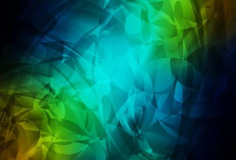 Dark Blue, Yellow vector pattern with random forms. Illustrazione stock