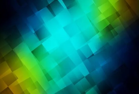 Dark Blue, Yellow vector pattern in square style. 스톡 일러스트