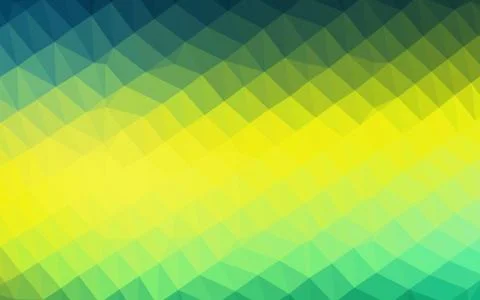 Dark Blue, Yellow vector polygonal template. イラスト素材