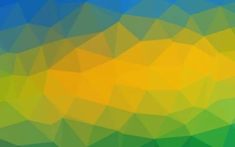 Dark Blue, Yellow vector shining triangular pattern. Illustrazione stock