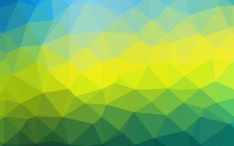 Dark Blue, Yellow vector shining triangular pattern. 스톡 일러스트