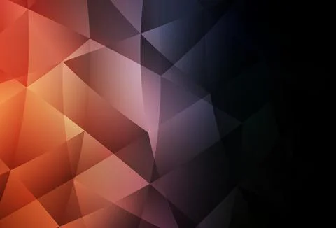 Dark Blue, Yellow vector shining triangular layout. Illustrazione stock