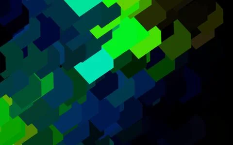 Dark Blue, Yellow vector template with rhombus. Stock Illustration