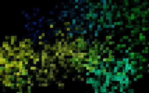 Dark Blue, Yellow vector texture in rectangular style. Stock Illustration