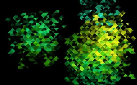 Dark Blue, Yellow vector texture in triangular style. 스톡 일러스트