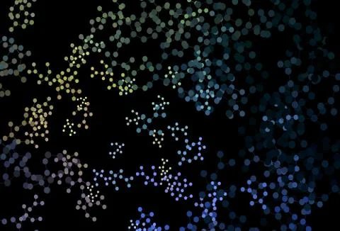 Dark Blue, Yellow vector texture with artificial intelligence concept. Illustrazione stock