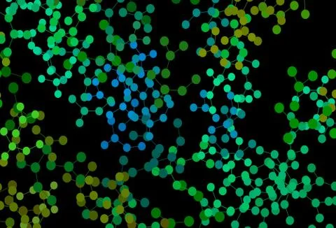 Dark Blue, Yellow vector texture with artificial intelligence concept. 스톡 일러스트