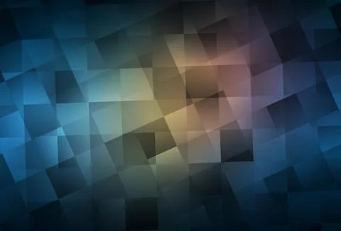 Dark Blue, Yellow vector texture in rectangular style. Stock Illustration