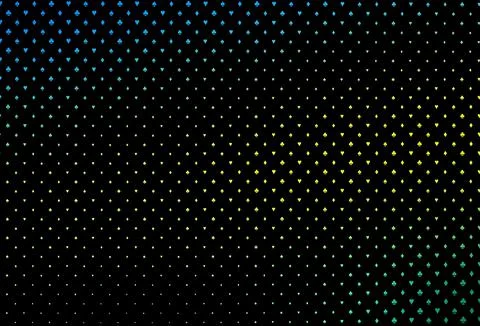 Dark blue, yellow vector texture with playing cards. Stock Illustration