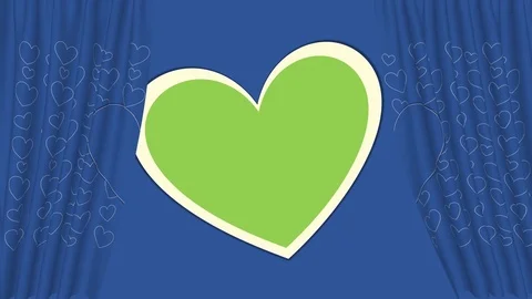 Dark bluish Special Message motion curtain card of Empty Lime screen Stock Footage 102845961