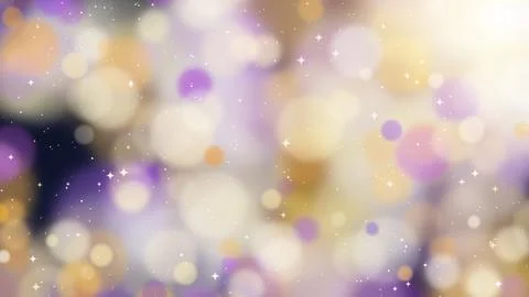 Dark Bokeh Top Right Flare Sparkles with Smooth amber Gradient Flow Backdrop. Stock Illustration