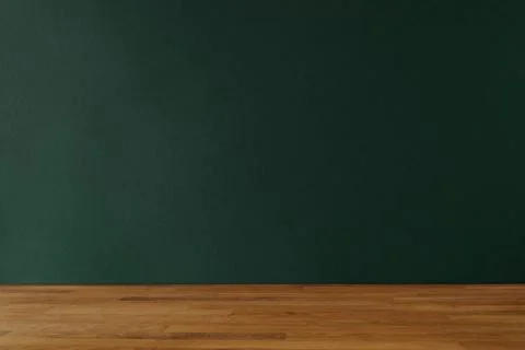 Dark bottle green background for copy space and wooden table Stock Photos