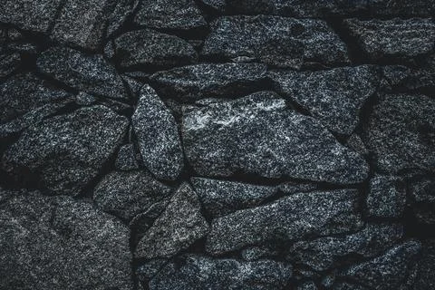 Dark brick. Grunge Rough structure. Silver Wall. Rock background. Rock textur Stock Photos