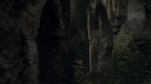 Dark brick texture of the cave ruins construction dirty material pattern red 스톡 동영상 109462733