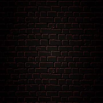 Dark brick wall background. Stock Illustration