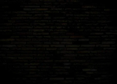 Dark brick wall for background or texture Fotos Stock