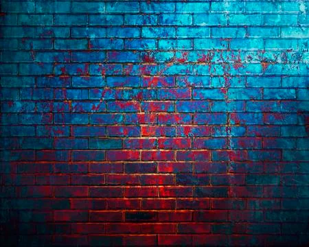 Dark brick wall background. Stock Photos