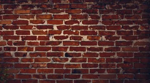 Dark brick wall texture background Foto stock