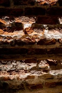 Dark brick wall texture background Stock-Fotos