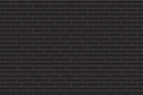 Dark brick wall texture. geometric ornament, brick pattern in black. Vector i Stock Illustration