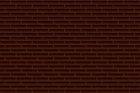 Dark brick wall texture. geometric ornament, brick pattern in red. Vector ill 스톡 일러스트