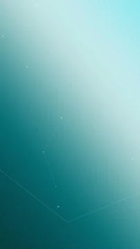 Dark-to-bright blue abstract network scene with connected nodes and small g.. Illustrazione stock