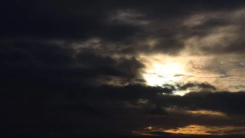 Dark to bright evening sky time lapse video Stock-Footage 263619039