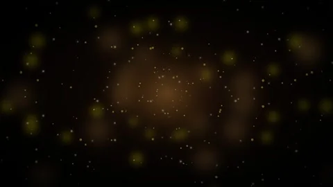 Dark brown background with scattered golden and white dust particles and so.. 스톡 동영상 336365035