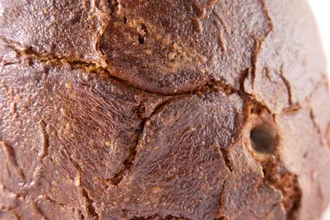 Dark brown bread crust Stock Photos
