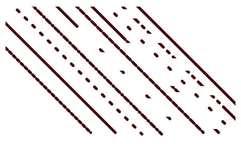 Dark brown diagonal lines with repeating dash and dot patterns Stock Illustration