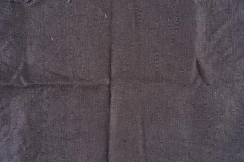 Dark Brown Fabric Texture Background With Subtle Wrinkles and Woven Linen D.. Stock Photos