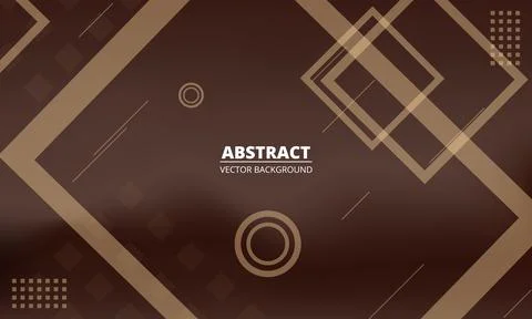 Dark brown geometric abstract background. Dark brown gradient mesh background Stock Illustration